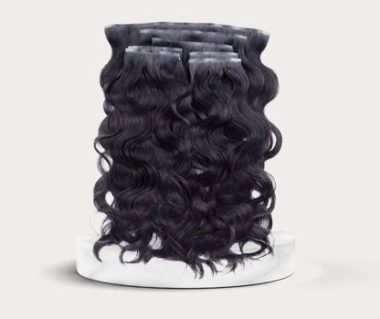 توصيلات شعر كليبسات طبيعية، clip in hair extensions natural hair