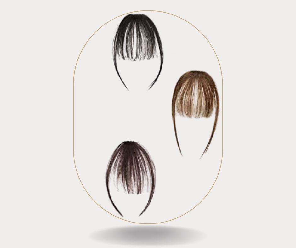 غرة شعر طبيعي مظهر ناعم، hair bangs natural hair clip in