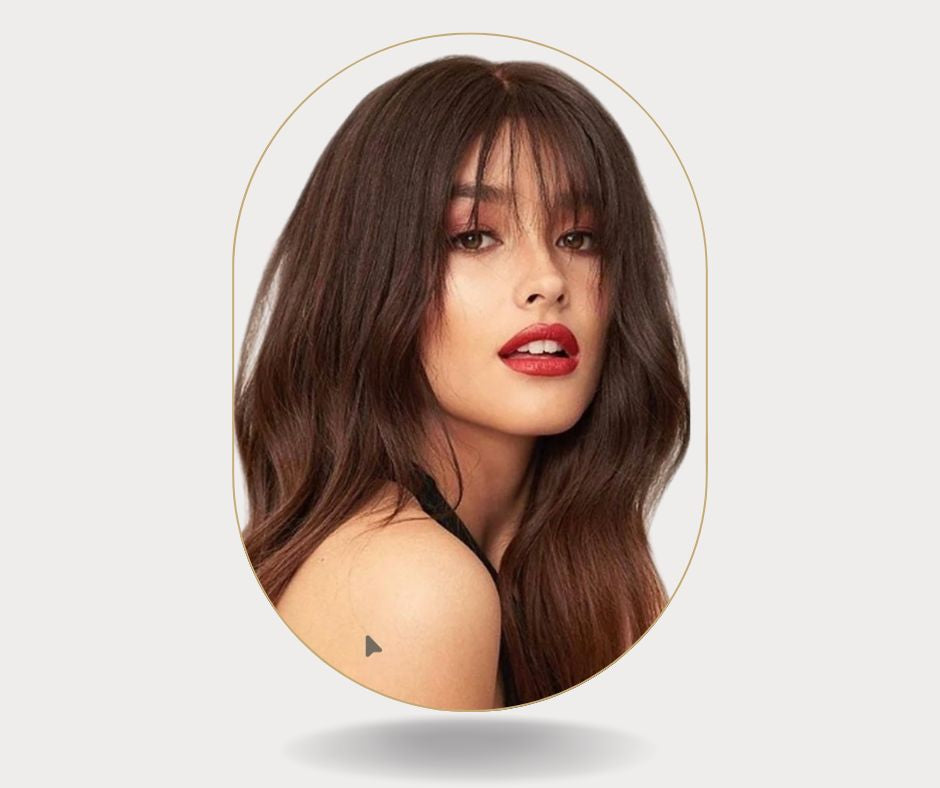 غرة شعر طبيعي مظهر ناعم، hair bangs natural hair clip in
