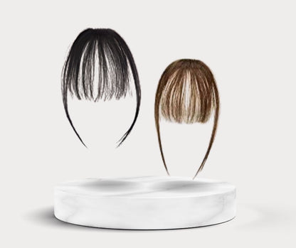 غرة شعر طبيعي مظهر ناعم، hair bangs natural hair clip in