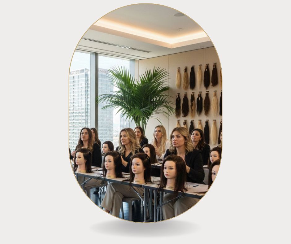 دورة احترافية تركيب توصيلات الشعر، professional hair extension training course