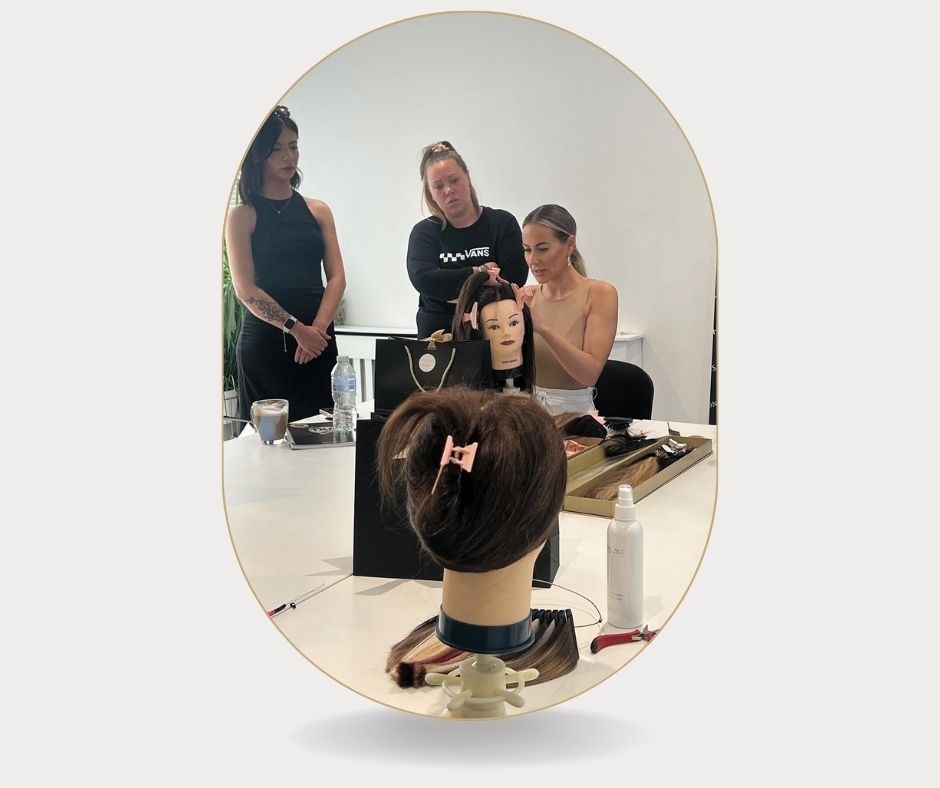 دورة احترافية تركيب توصيلات الشعر، professional hair extension training course