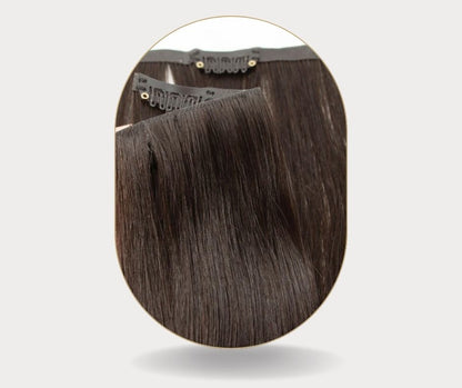 توصيلات شعر كليبسات مخفية طبيعية، invisible clip in hair extensions natural look