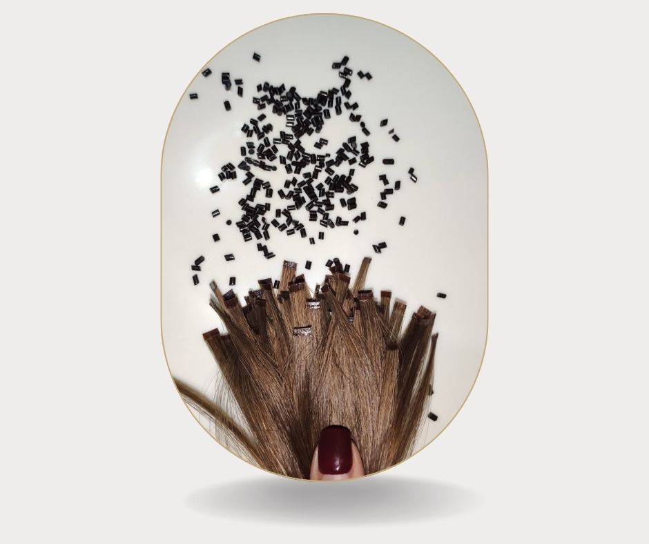 خصل شعر كيراتين طبيعي احترافي، keratin hair extensions professional natural hair