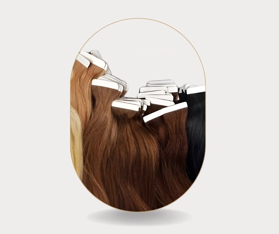 توصيلات شعر تيب ان طبيعي جودة عالية، tape in hair extensions natural high quality