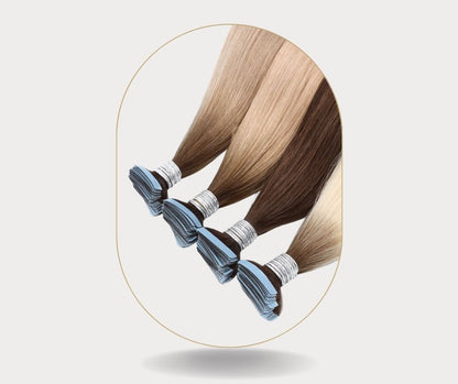توصيلات شعر تيب ان طبيعي جودة عالية، tape in hair extensions natural high quality