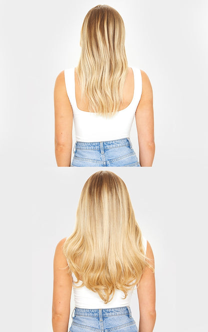 Synthetic Wavy Clip In Hair Extensions