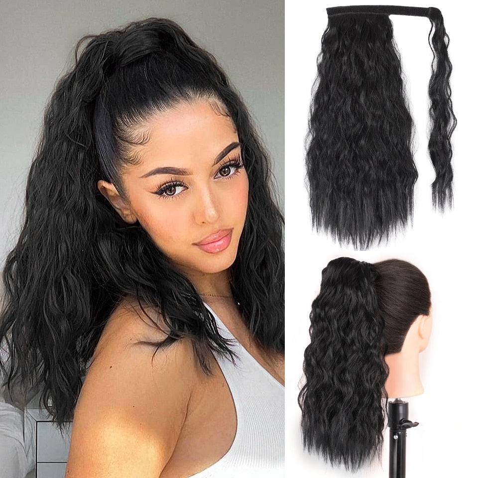 Synthetic Wavy Long Ponytail