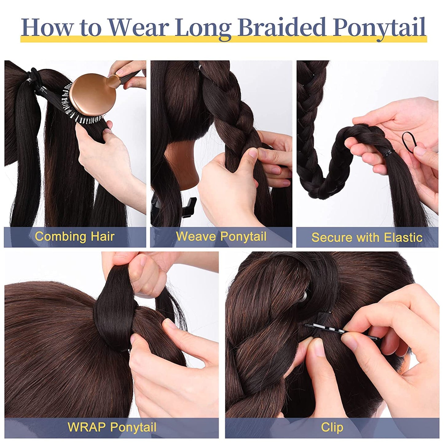 Synthetic Braided Ponytail