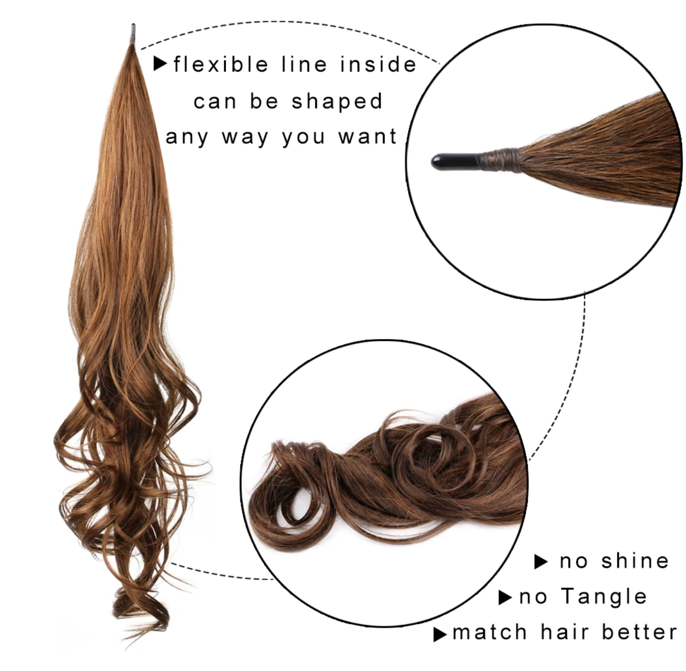 Synthetic Ponytail Hair Extension